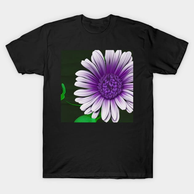 Purple Flower Design AI generated by @remlorart of Instagram T-Shirt by Remlor